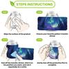 PVC DIY Heat Transfer Paper for UV Sublimation Cup Aurora Borealis 110x240mm 10 style 1pc/style 10pcs/set