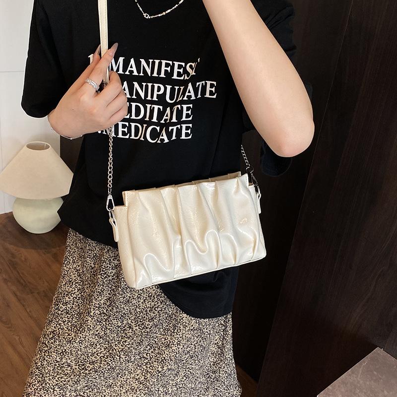 Women's Bag Fashion Pleated Armpit Bag Versatile New Shoulder Bag Messenger Bag