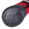 4-teiliges Set, wasserdichte Hundeschuhe, rutschfeste Schutzstiefel für große Hunde, Rot, L