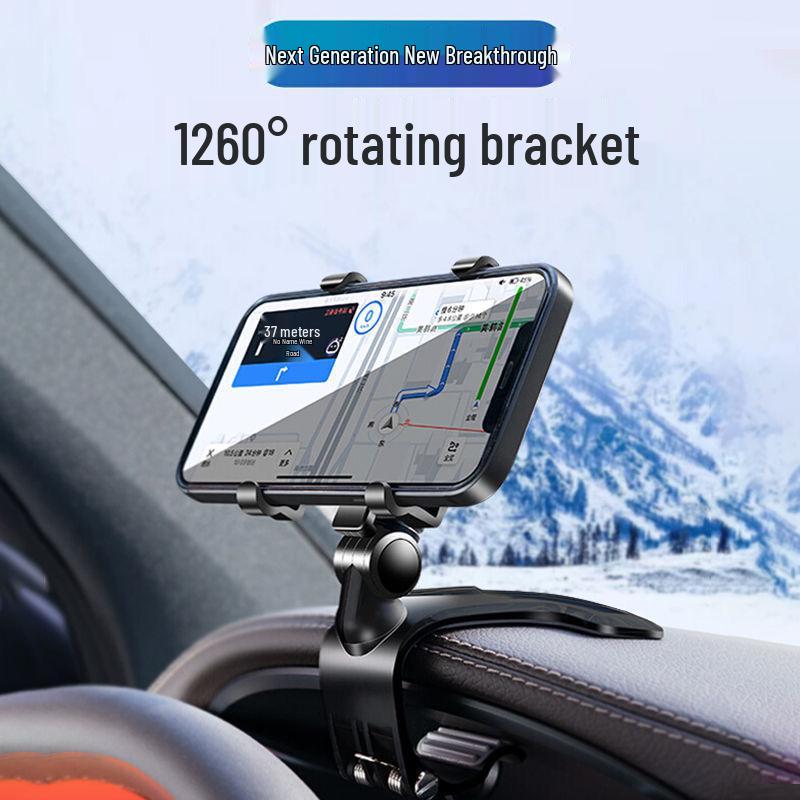 2025 Universal Car Dashboard Phone Holder – Rearview Mirror, Multifunctional Interior Navigation Mount
