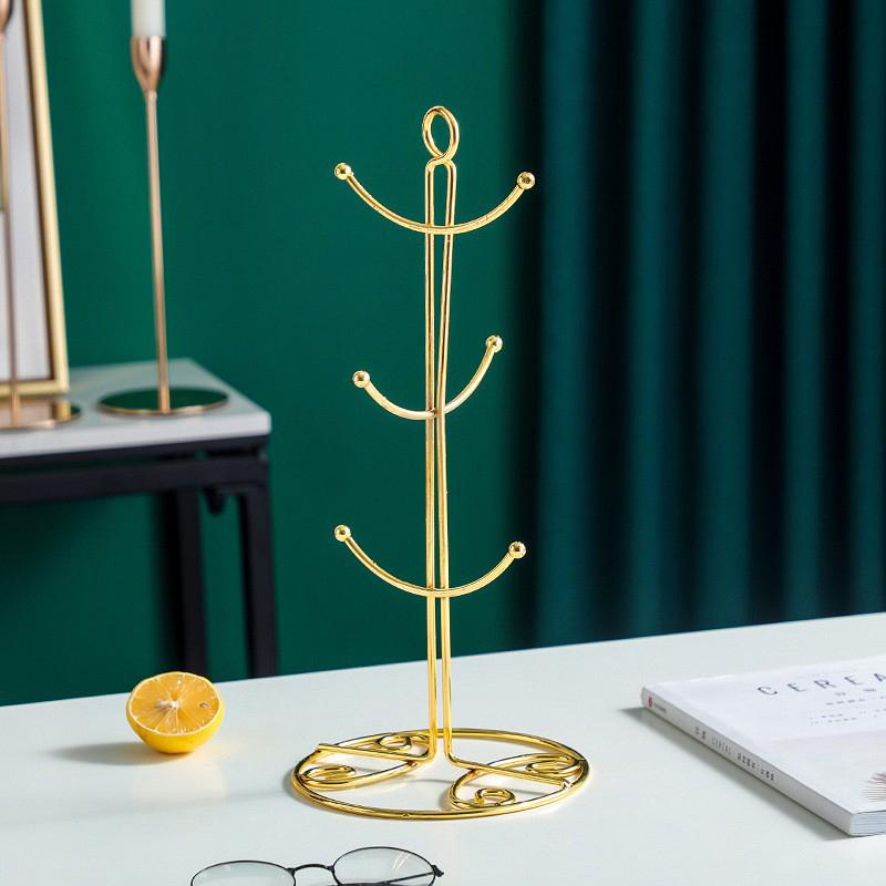 Mug Tree Stand Hanger Coffee Mug Holder Accessories Coffee Cup Stand Mug Rack For Kitchen Bar Accessory Shelf Cafe Decor