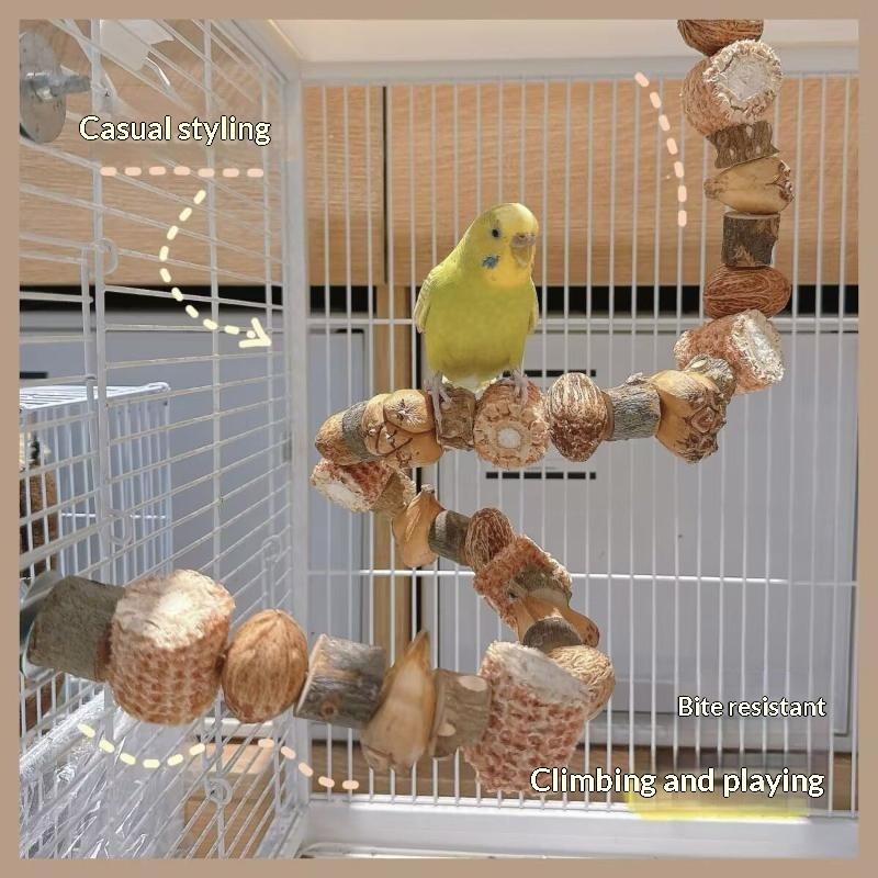Hamster Toy Hamster Golden Bear Foraging Gnawing Grinding Teeth Wooden Bite String Snack Box Hamster Landscaping Supplies