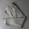 Men's Casual Thickened Fleece Jogger Pants for Export, Autumn and Winter Loose Fit Trendy Brand Cuffed Pants