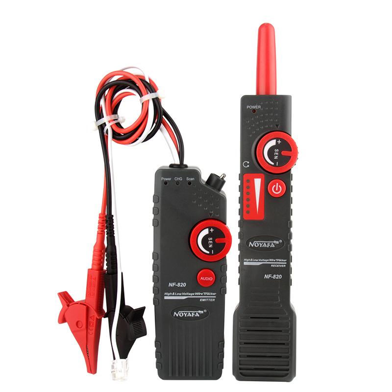 

Подземный кабельный трекер NOYAFA NF-820 с зажимом типа «крокодил», защита от помех, трассоискатель для проводов высокого и низкого напряжения, тестер сетевых линий