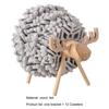 12Pcs/Set Cups Coaster Heat-insulated Thick Socked Reindeer Shaped Holder Felt Table Coaster Set for Home