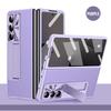 Galaxy Z Fold7 Case PC Protective Cover With Leather Texture Anti-Shock Scratch Resistant Fold6