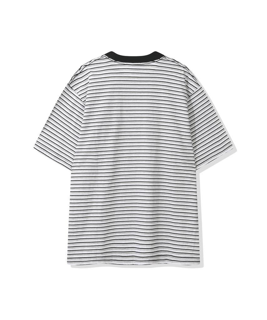 CGP Pinstripe Mini Pocket Short Sleeve T-Shirt - Black