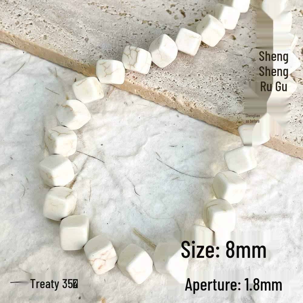 Versatile White & Turquoise Spacer Beads for DIY Jewelry Making - Bracelets, Necklaces, Accessories