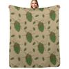 Hawaii Koa Bug Pattern Throw Blanket Decorative Soft Throw Blanket for Couch Sofa