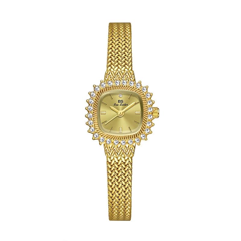 BS Bee Sister Elegant Fashion Alloy Women Watches Luxury Gold Silver Woman Watch Waterproof Quartz Ladies Wristwatches Gifts