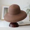 Sommer Hepburn Stil Vintage Design Großes Schirmstrohhut Damen Mädchen Einfarbige Strandurlaub Großer Sonnenschutz Gorra