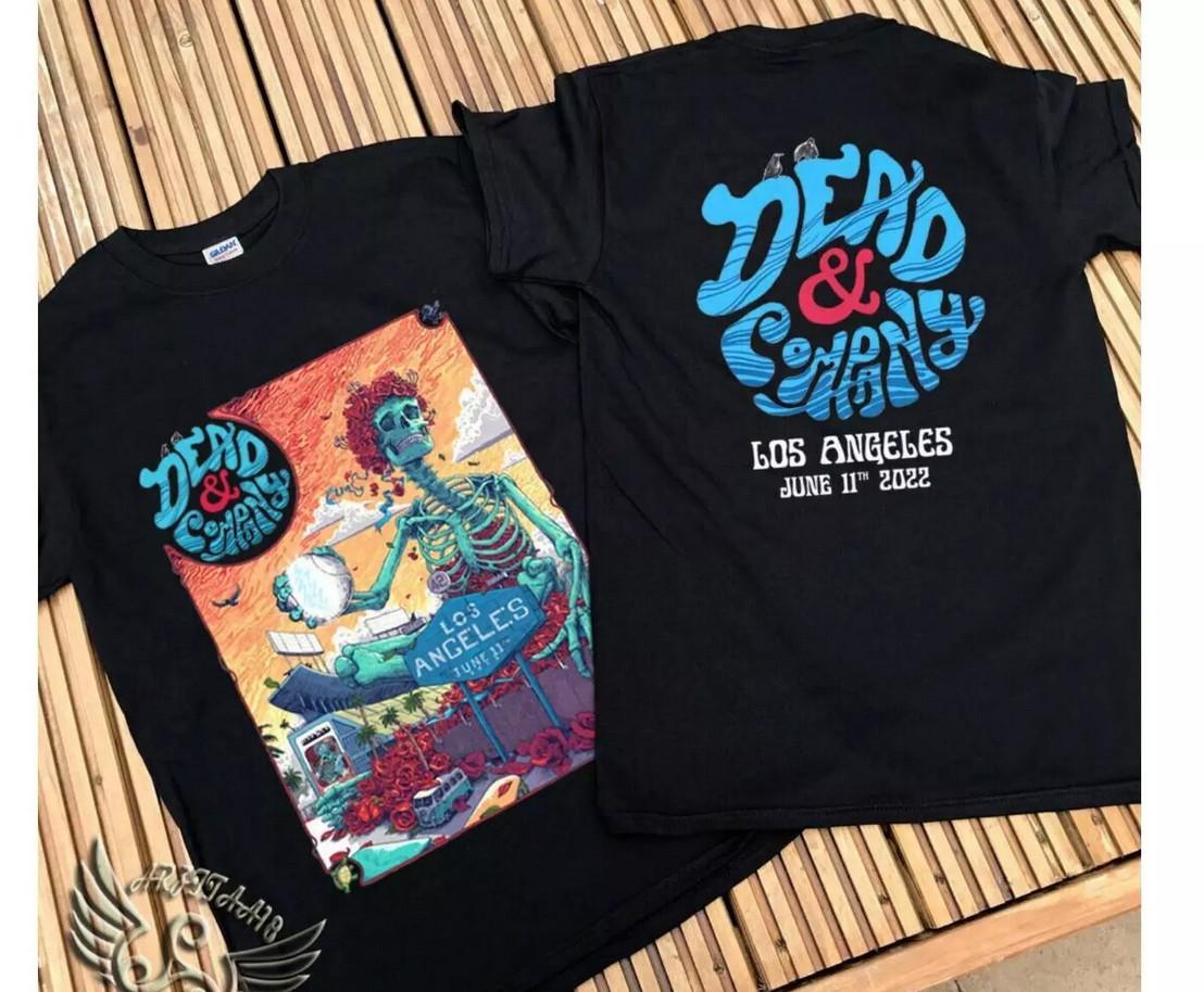 Dead and Company Tour Los Angeles CA 6112022 Dodger T-shirt S5XL XXXXL