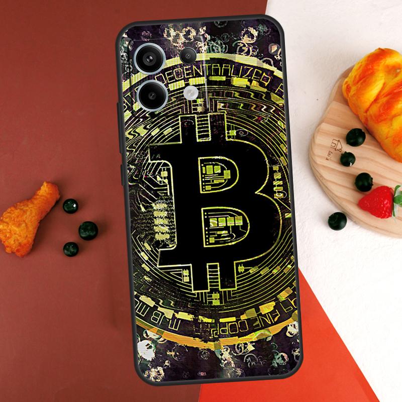 Bitcoin Case For Xiaomi Redmi Note 14 Pro 9 10 11 12 13 Pro 10S 11S 12S Redmi 13C 10C 12C 14C Coque