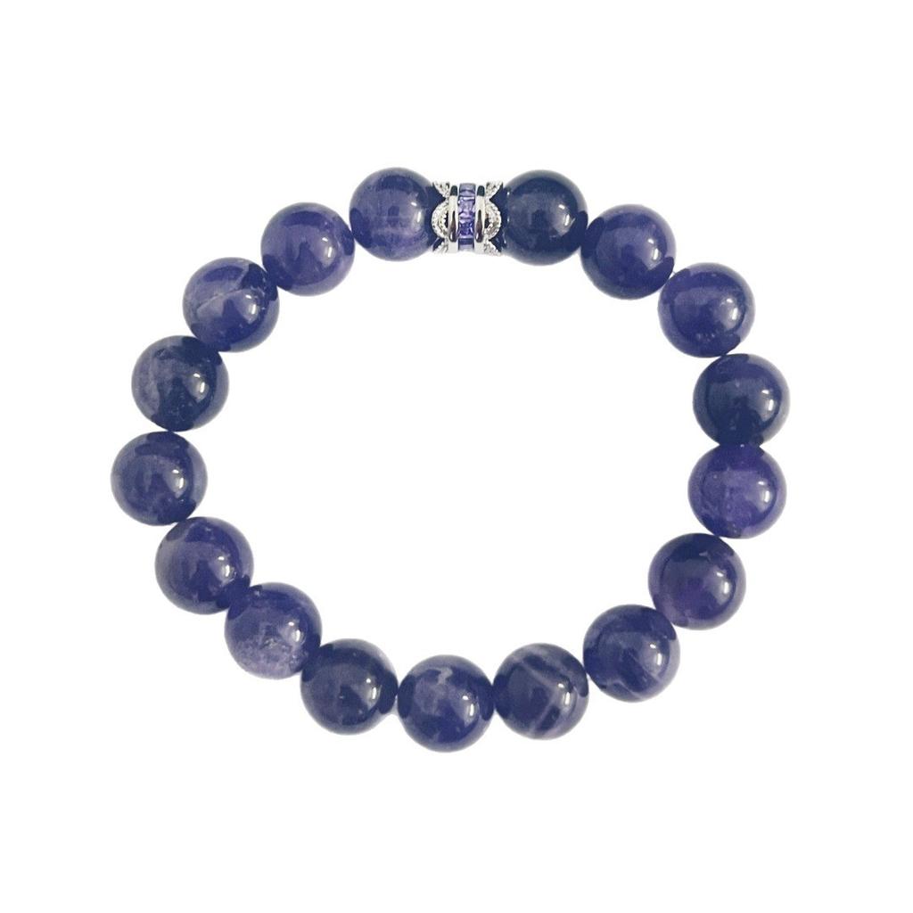 Natural Amethyst Bracelet for Women, Nine Purple Fire Beads, Exquisite High-Grade Jewelry, Buddha Bead Bracelet, Putuo Mountain