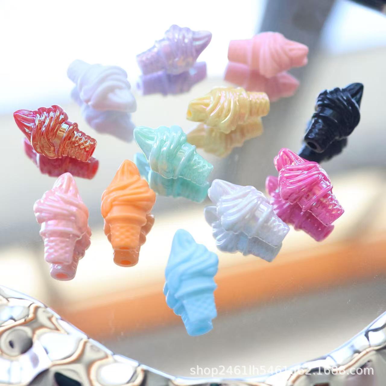 Sweet Summer Fantasy Ice Cream Charm Bracelet & Pendant Solid Color