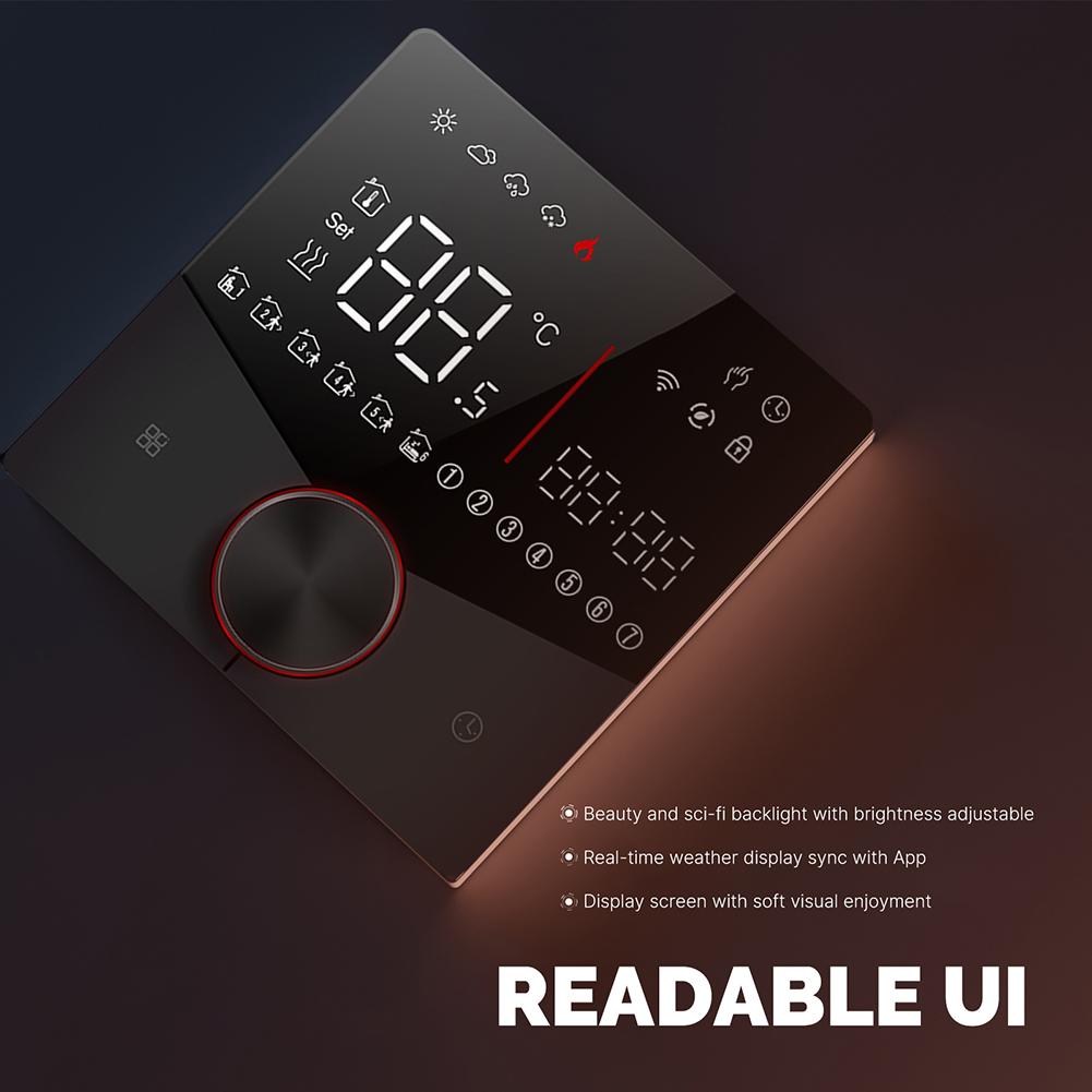 Smart Digital Display Thermostat With Knob Button Multi-Function Floor Heating Controller For Floor Heating