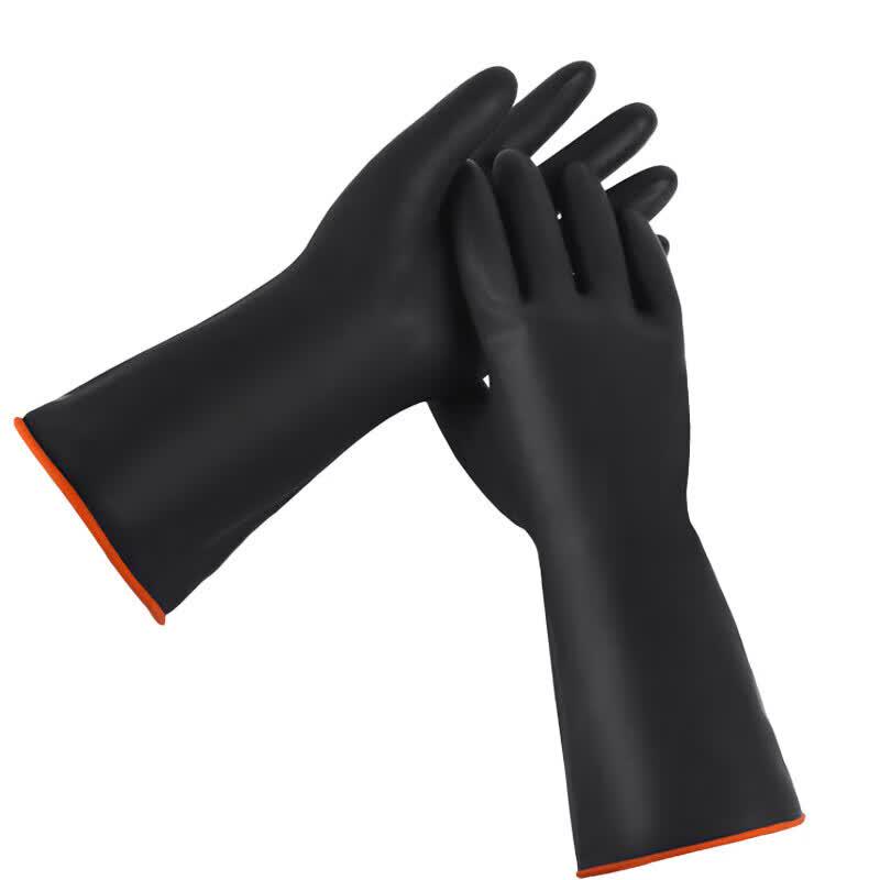 Industrial Acid and Oil Resistant Double-Layer Rubber Gloves