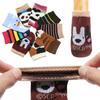 4 Stück Cartoon Tischfußsocken Stuhlbeinüberzüge Bodenschoner Rutschfeste Strickwarensocken für Möbel Cartoon Wohndekor