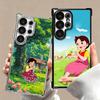 Heidi Cartoon Cute Plating Phone Case For Samsung Galaxy S24 S25 FE S26 Edge S23 Ultra S22 S21 Plus S20 Anti-Fall Airabag Cover