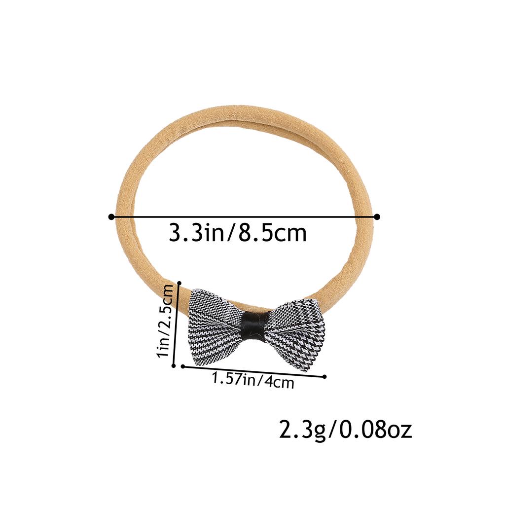 7 st Mini Tyg Hårrosetter Nylon Pannband Mjuka Elastiska Hårband Baby Flickor Pannband Baby Småbarn Barn Håraccessoarer