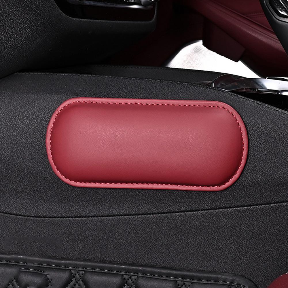 Car Arm Rest Elbow Pads Elbow Leg Support Cushion Car Knee Cushion Soft Leather Elbow Rest Pillow For Car