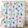 Colorful Jellyfish Starfish Shower Curtain Waterproof Home Decor For Bathroom Available In Multiple Sizes Perfect Gift Idea