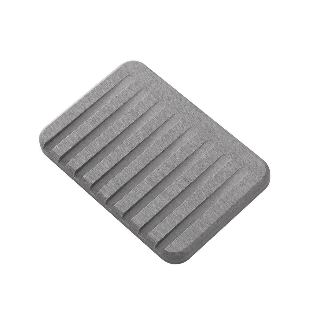 Diatomaceous Earth Soap Dish: Water-Absorbing Counter Rack and Draining Mat for Bathroom Toiletries.