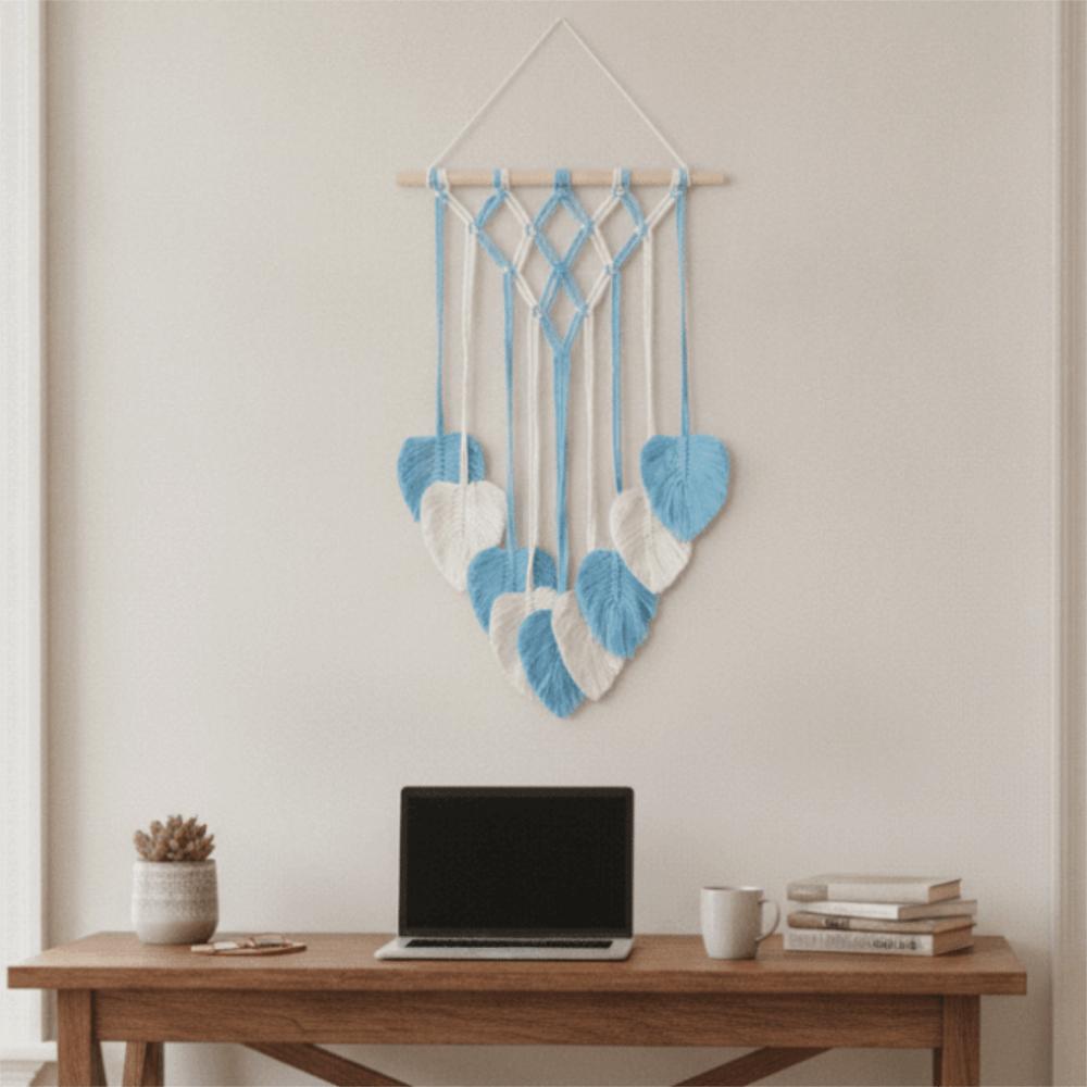 Tassel Leaf Bohemian Woven Tapestry Nordic Style Wall Hanging Ornament Home Decor