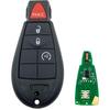 4 Buttons Keyless Remote Car Key Fob Fit for Dodge Ram 1500 2500 3500 Truck Pickup 2009 2010 2011 2012 Journey Challenger Grand Caravan Jeep Grand