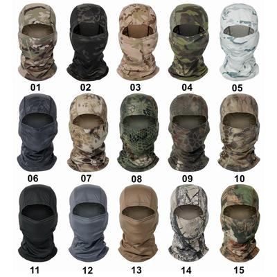 Tarnung Sturmhaube Vollgesichtsmaske Ski Fahrrad Radfahren Jagd Kopfbedeckung Schal Airsoft Mütze Herren