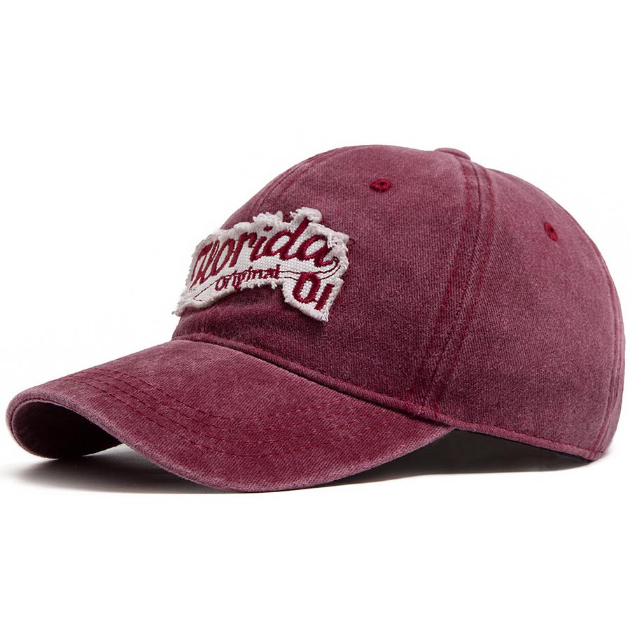 Washed Cotton Vintage Men Baseball Cap Letter Embroidery Sun Caps Summer Casual Outdoor Women's Visor Hat Fashion Hip Hop Hats