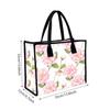 Floral Print Canvas Tote Bag Stylish Casual Handbag for Daily Use