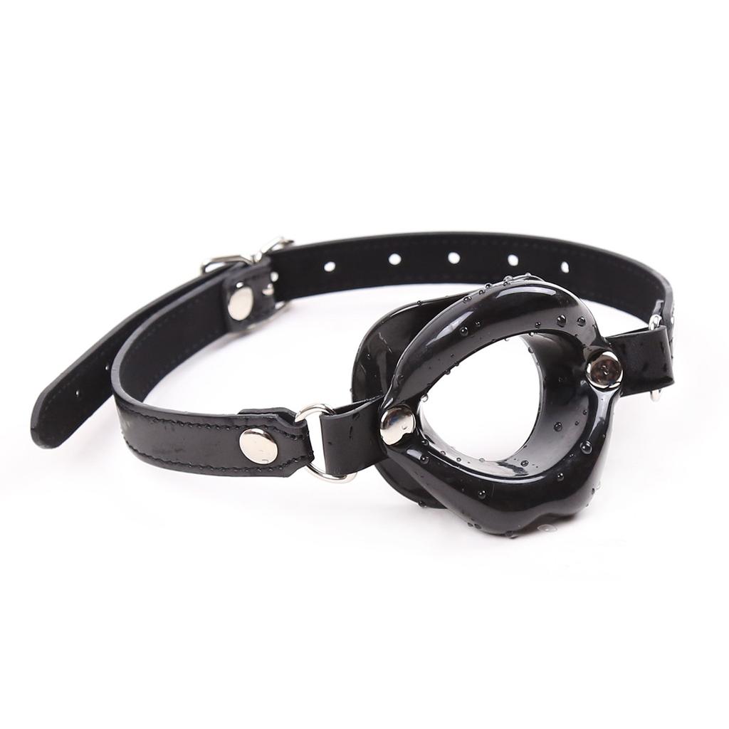 Open Mouth Gag Oral Fixation With Belt Sex Toys Silicone Lips O-Ring BDSM Slave Stuffed Adult Games For Couples Flirting