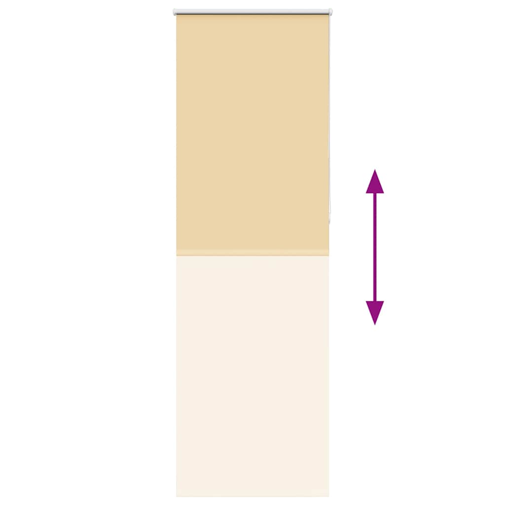 Beige Blackout Roller Blind 65X210 Cm Fabric Width 60.7 Cm