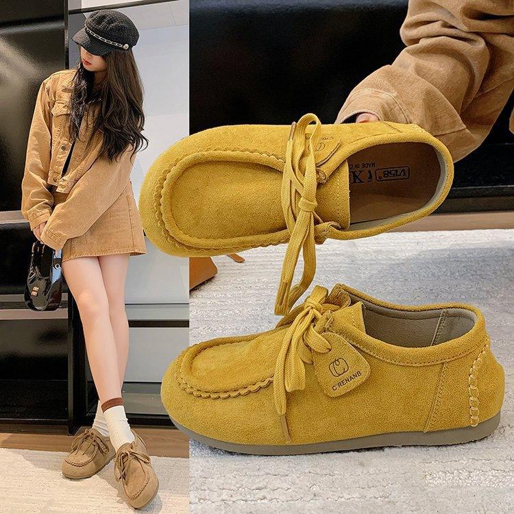 All-inclusive soft-soled single shoes women's new autumn flat-soled casual Doudou