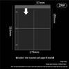 A5 Bred Universell 7-Håls Kortalbum Innersida - Koreansk Underhållning 6-Tums Transparent Kortpåfyllning