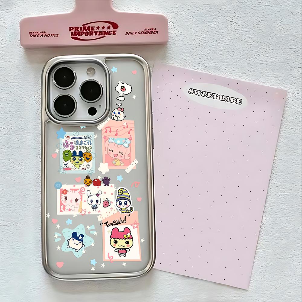 Cartoon Role Tamagotchi Dog Phone Case for iPhone 16e 16 15 14 13 12 11 Pro Max X XR XSMAX 8 7 Plus Luxury Clear Soft Back Cover