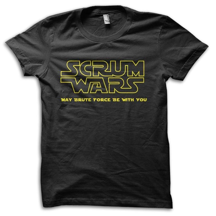 Rugby Scrum Wars Joke Parody Star Wars T-shirt M5584 4XL