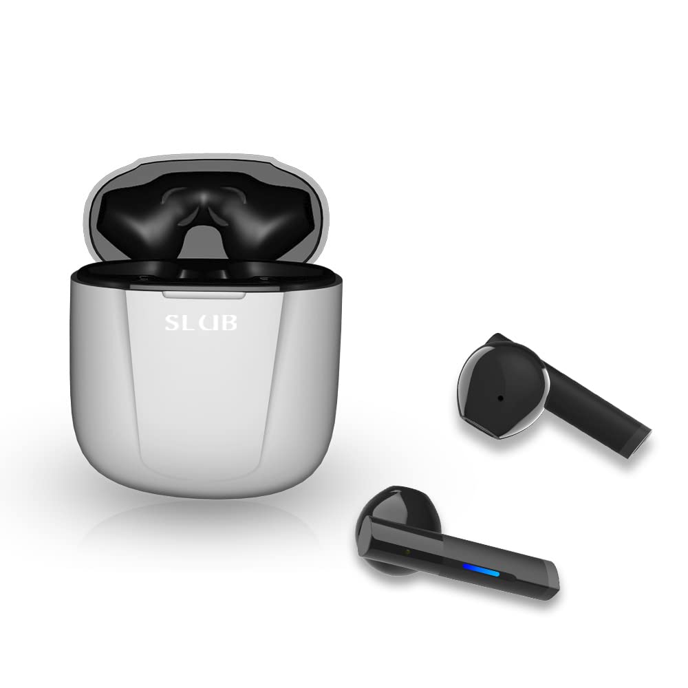 Bluetooth Wireless Earbuds with Bluetooth Binaural or Single Separate Left and Right Sound ENC Noise Automatic 4 Hours of Playback Compatible with