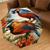 1PC Birds Flowers Umbrella-8-Rib Reinforced, Automatic Open, Lightweight & Durable, Fashion Accessory for Outdoor-D359