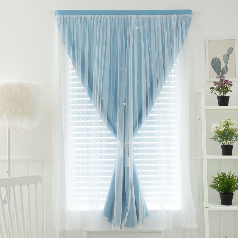 Punch-Free Self-Adhesive Velcro Blackout Curtain for Home, Dorm, Bedroom, Bay Window