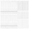 VidaXL Poteaux de Clôture 88 pcs U-Channel Argent 140 cm Acier 3335955