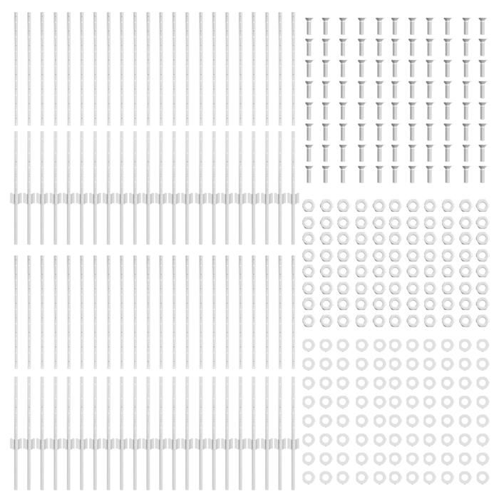VidaXL Poteaux de Clôture 88 pcs U-Channel Argent 140 cm Acier 3335955