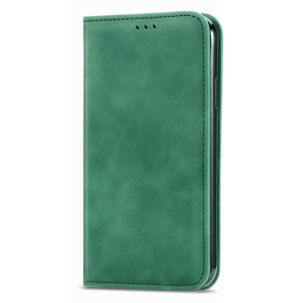 For Oukitel C62 Leather Case with Card Holder Magnetic Absorption Phone Cover