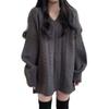 Vmiutyer LLOP Cable Knit Long Medium Plus Sizes Loose Women's V-Neck Sweater, Weight, Flattering, Available, Fit, Casual, Cute, Warm, Soft,