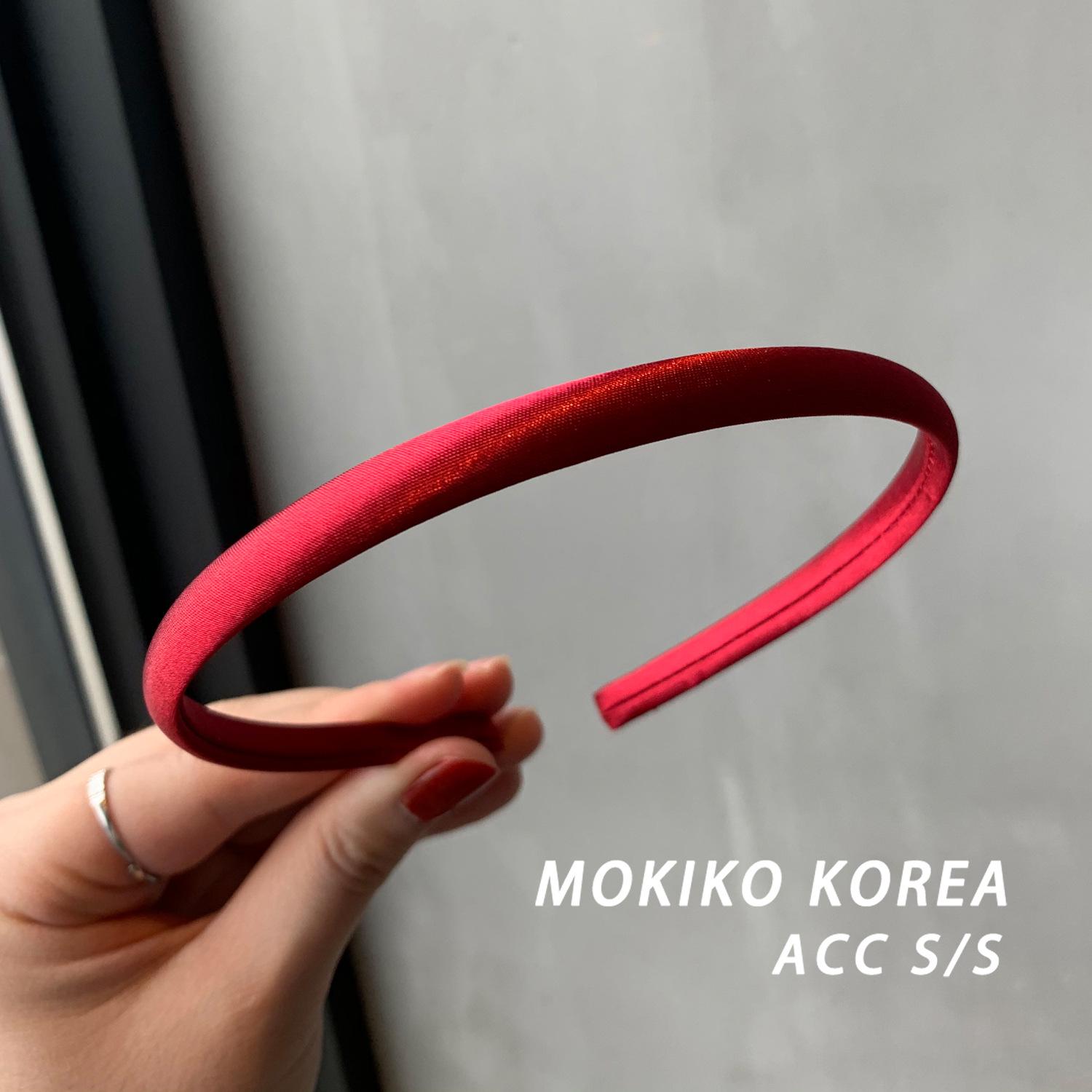 

Тонка атласна корейська пов язка цукеркового кольору - аксесуар для волосся желеподібних відтінків