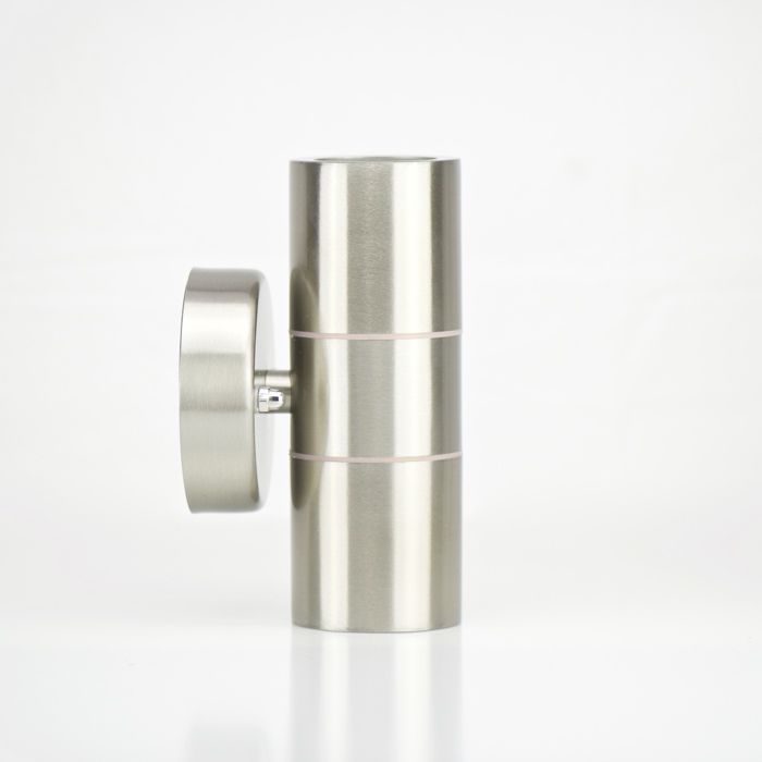 Applique - Manolya - 2x35W GU10 - Acier inoxydable - IP44 - Éclairage indirect