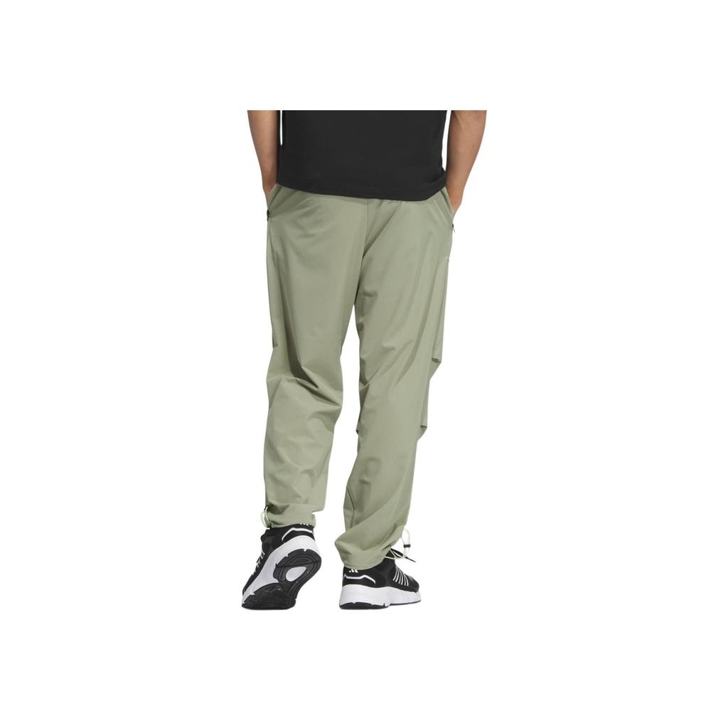 adidas TH Lite Elastic Straight-Leg Sport Casual Pants Men Bottoms Tent-Green JI8662