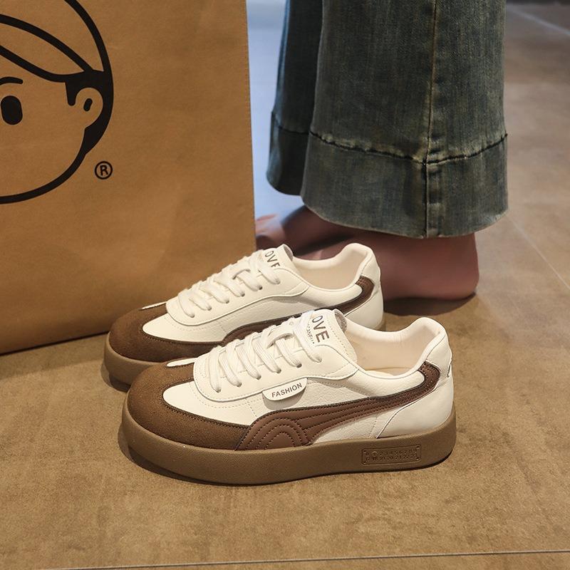 Autumn Board Shoes Women's New Versatile Flat-bottomed Student Sports Women's Shoes Casual Breathable Little White Shoes Women