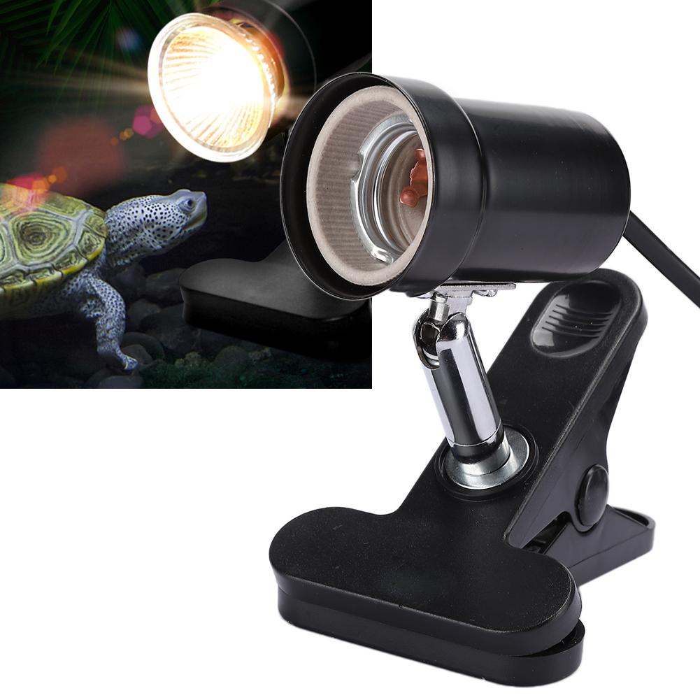 360 Degree Rotation Short Tube Reptile Light Support Heating Lamp Bracket Stand CN220V